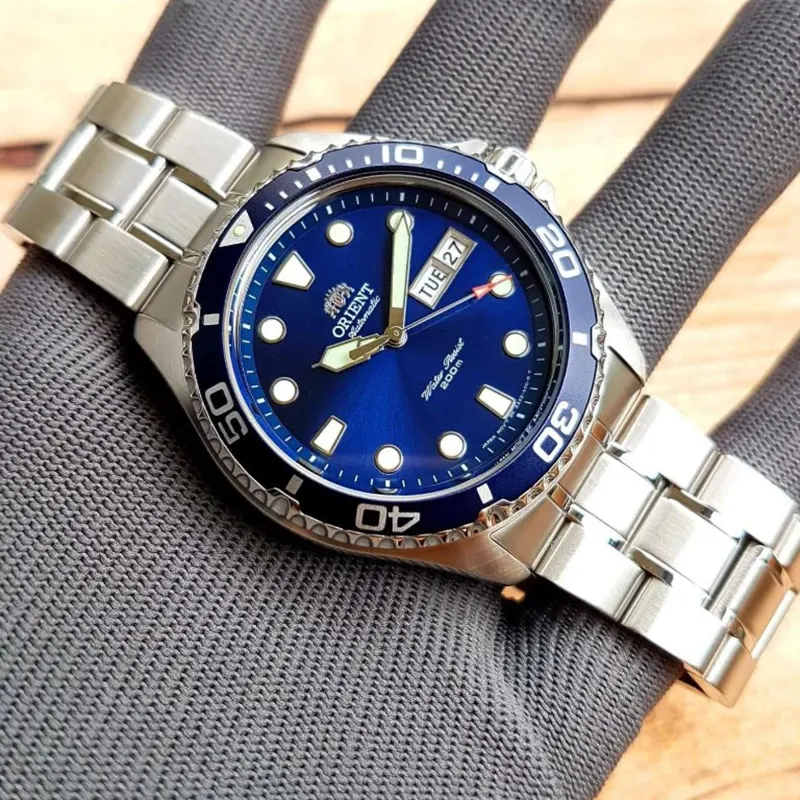 Orient Ray II Automatic 200M Blue Dial Watch For Men's  | FAA02005D9